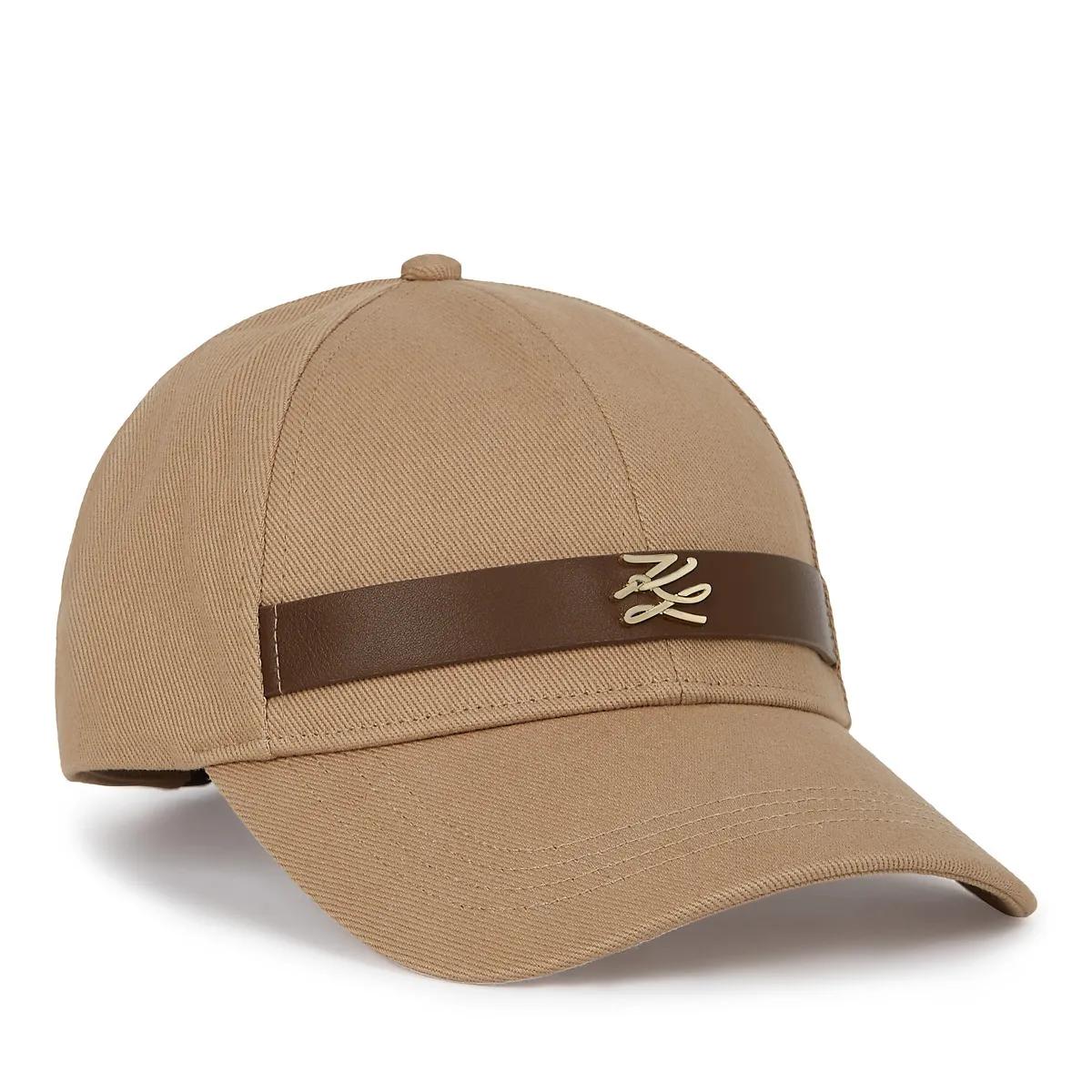 Karl Lagerfeld Caps & Mützen - K/Autograph Kappe mit Riemen - Gr. ONE SIZE - in Braun - für Damen