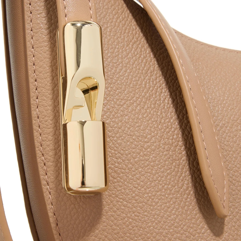 Furla Hobo Bag Furla Goccia S Shoulder Bag Deserto(Image 4)