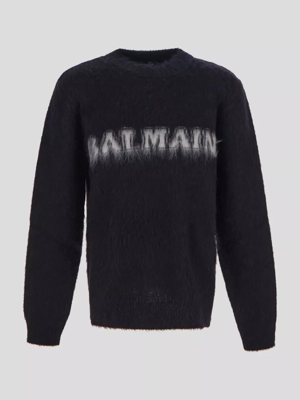 Balmain - Balmain - BH0KD000KF38 - EAB Balmain Maglie Noirbl - Größe S - black