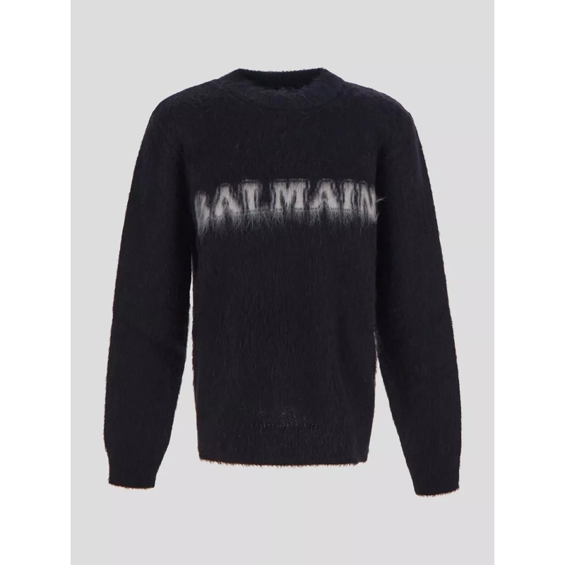 Balmain  Mohair Knitwear schwarz