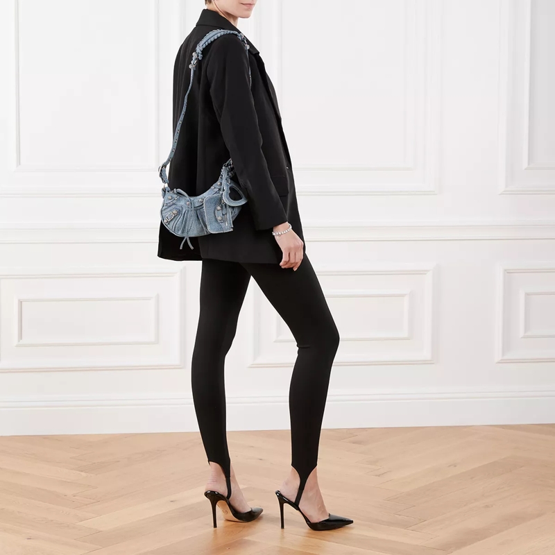 Balenciaga Crossbody Bag Le Cagole XS Shoulder Bag Denim Blue(Image 3)