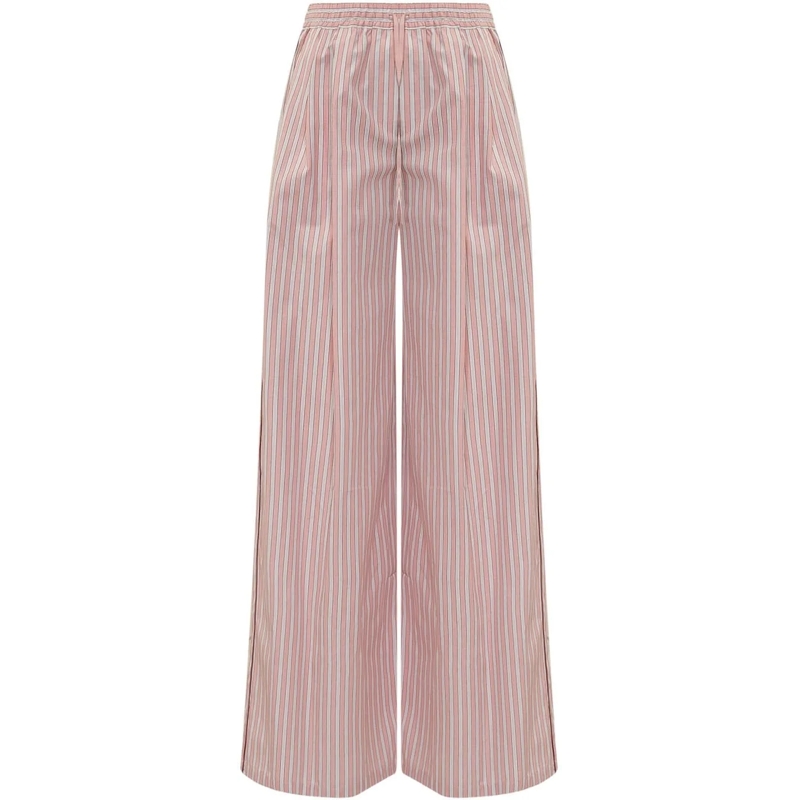 Dolce&Gabbana Jogginghose Pantaloni a Righe con Vita Elasticizzata rose