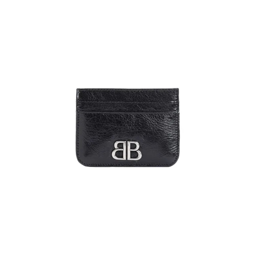 Balenciaga Monaco Ca Ho Wom Credit Card Case Black Kaartenhouder