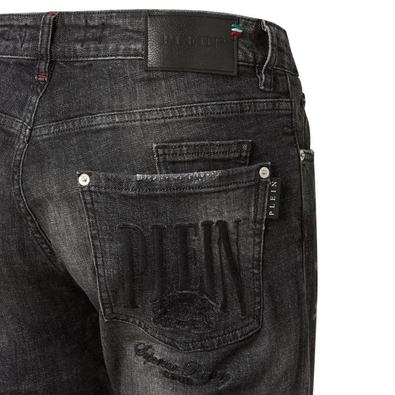Philipp Plein Jeans mit geradem Bein Jeans Regular Fit Racing schwarz(Image 5)
