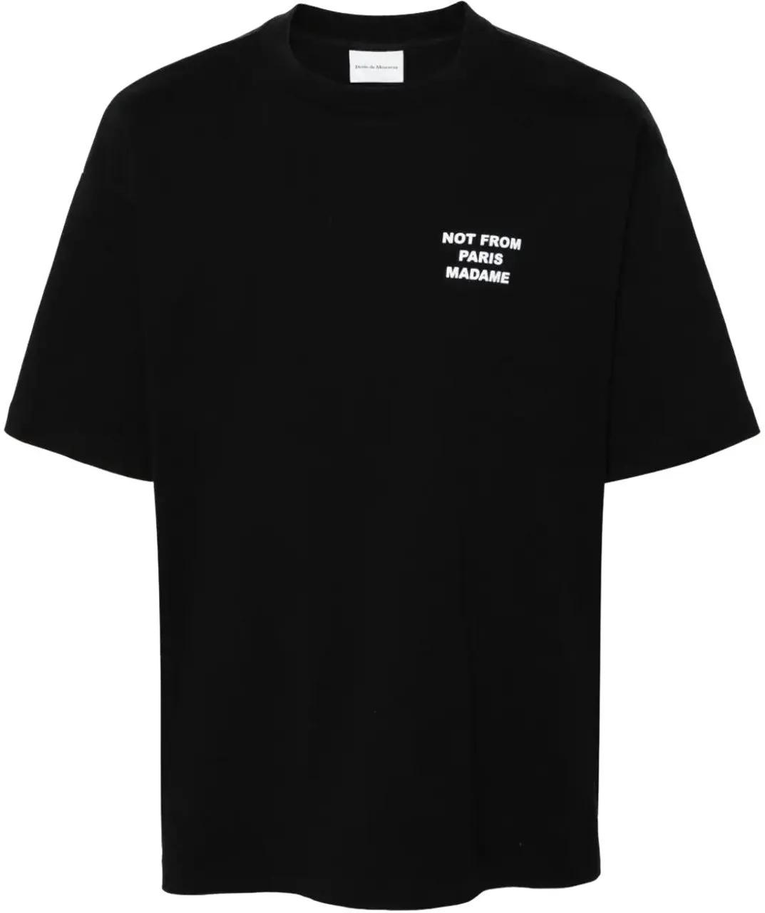 Thumbnail - Drôle De Monsieur - Heren Slogan T-Shirt Zwart - Größe XL - bunt