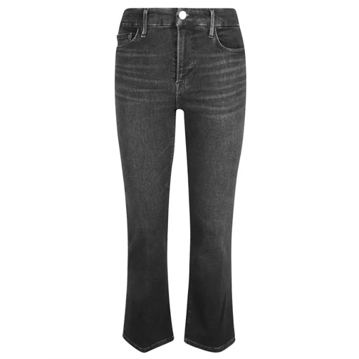 FRAME Le Super High Cropped Jeans Black 