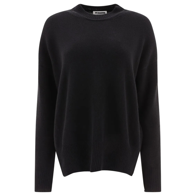 Jil Sander Trui "Superfine Cashmere" Sweater Black