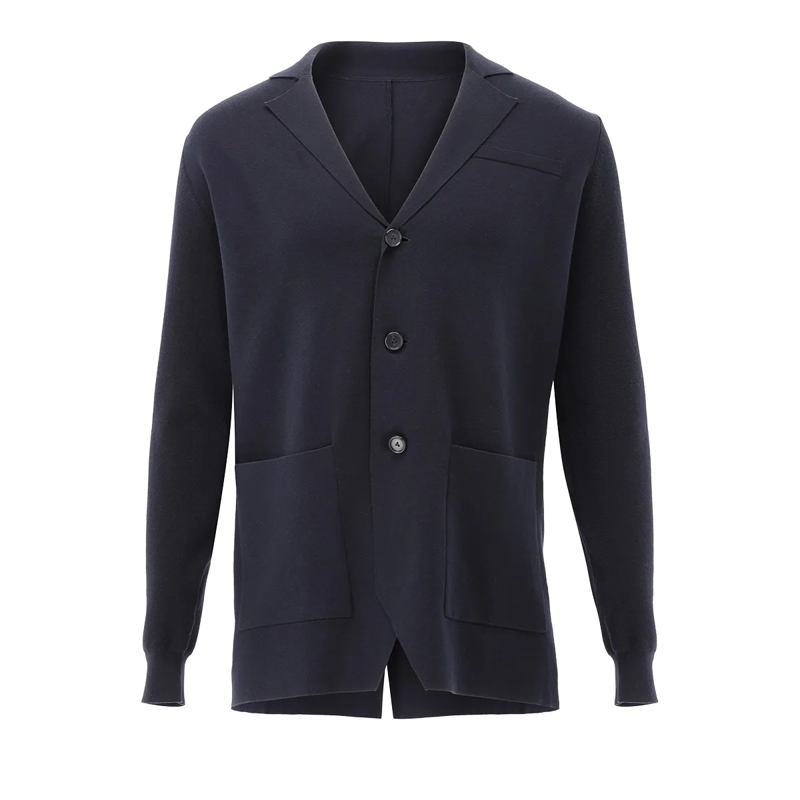 VAN LAACK Strickjacke Weste Uni dunkel-blau