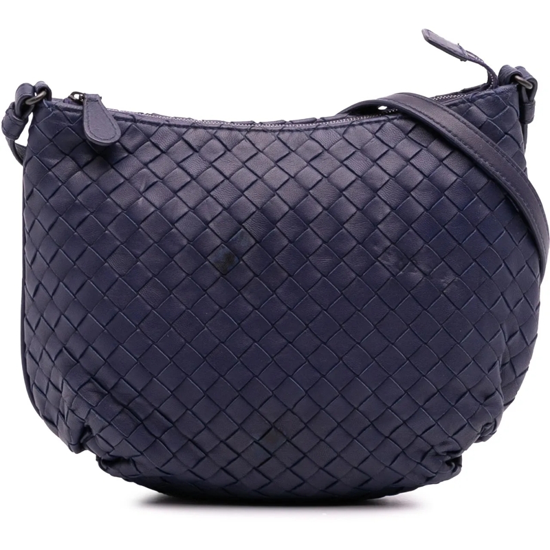 Bottega Veneta Sac à bandoulière Nappa Intrecciato Crossbody blau