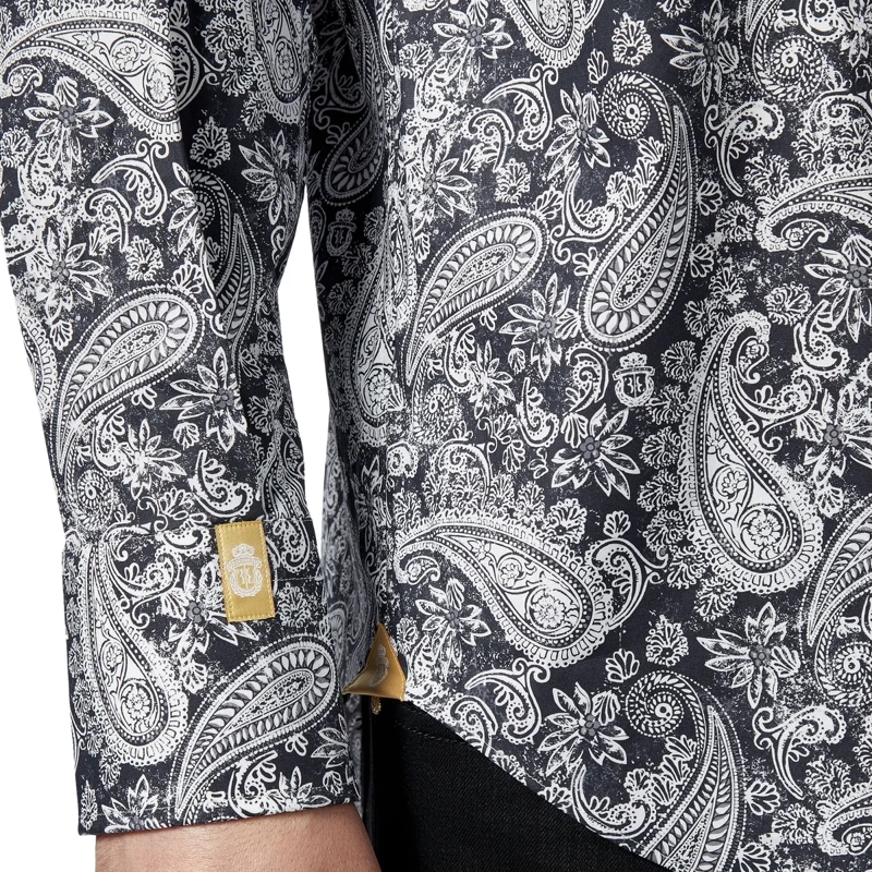 BILLIONAIRE Hemd Hemd Paisley schwarz(Image 4)