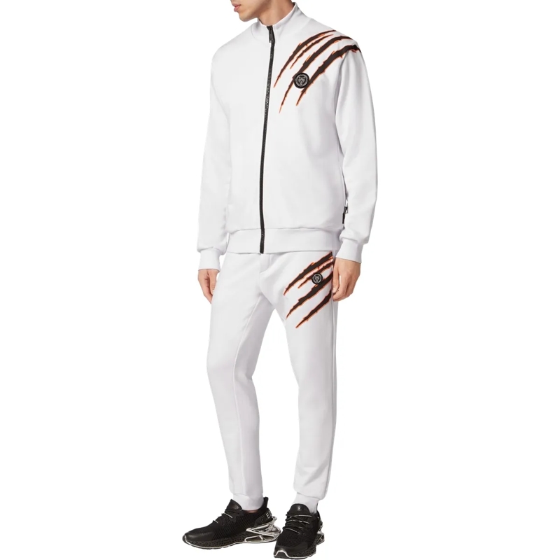 Plein Sport Daunenjacke Sweatjacke Scratch weiss(Image 4)