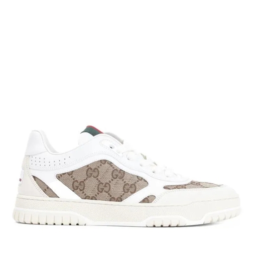 Gucci lage-top sneaker Re-Web Trainer In Original Gg Canvas White