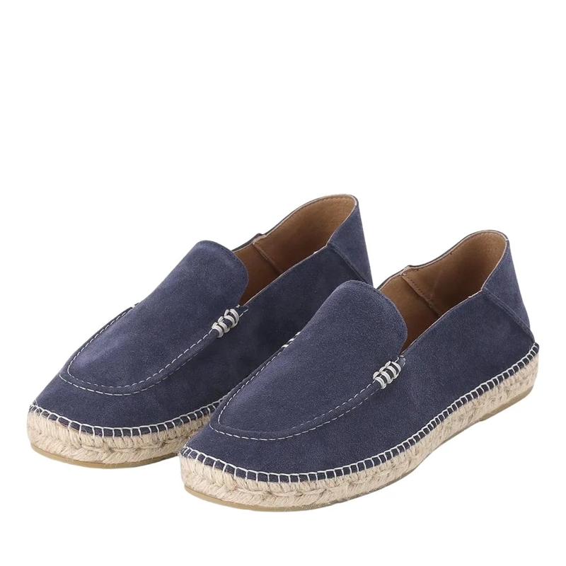 Espadrij l’originale Schnürschuhe Loafer aus Veloursleder mehrfarbig