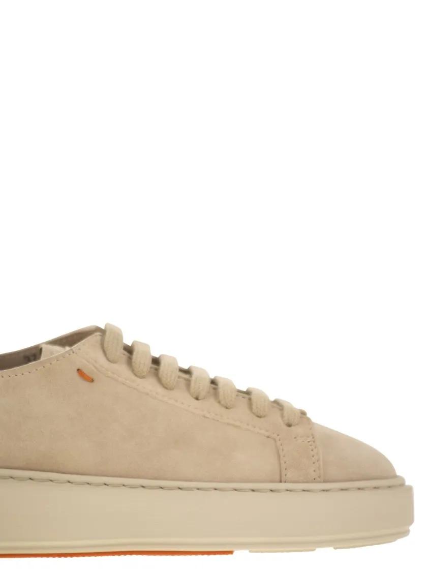 Thumbnail - Santoni Low-Top Sneaker - Suede Sneakers - Gr. 38 (EU) - in Beige - für Damen