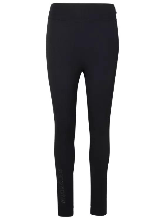 Moncler - Black Nylon Blend Leggings - Größe L - black