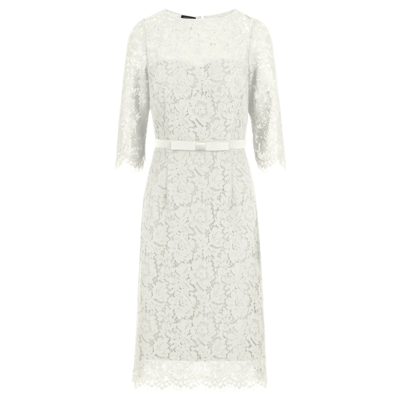 Apart Abendkleid Spitzenkleid creme