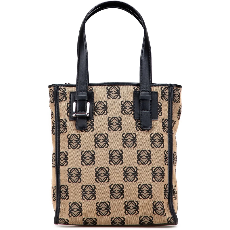 Loewe Fourre-tout Anagram Canvas Handbag braun