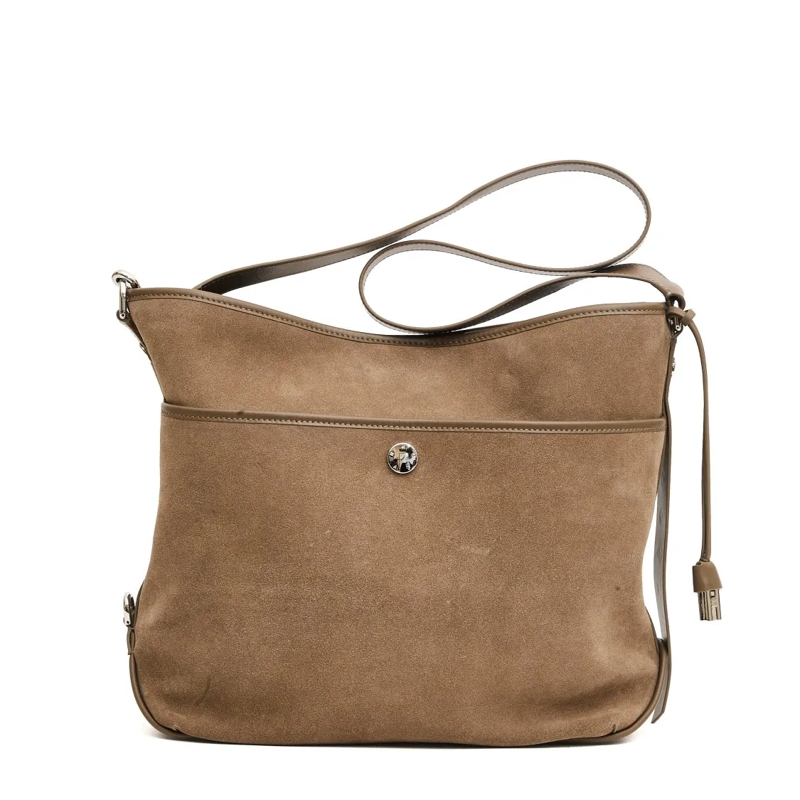 Hogan Schultertasche Medium Hobo Bag In Dove Gray Crust Brown