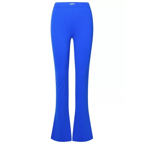 Off-White Blue Polyamide Blend Pants Blue 