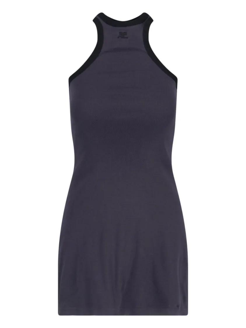 Thumbnail - Courrèges - Mini Tube Dress – Navy - Größe L - blau