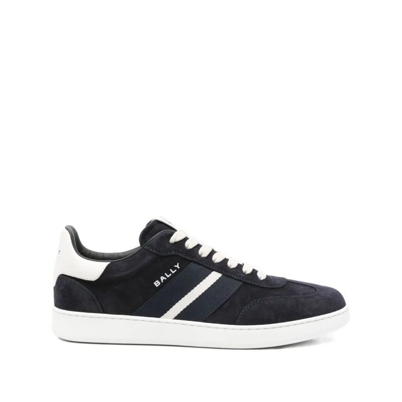 Bally Lage-top sneaker Low-Top Blue Suede Sneakers Black