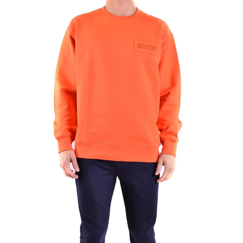 Moschino  Orange Crew Neck Sweatshirt Red