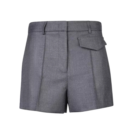 Blanca Vita Stretch Fabric Shorts Grey Korte broek
