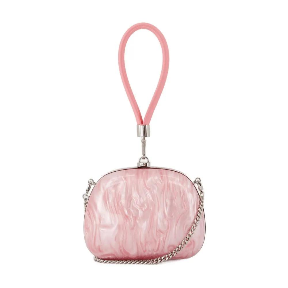 Self-portrait Clutches Pearl Top Handle Clutch Synthetic Pink in roze