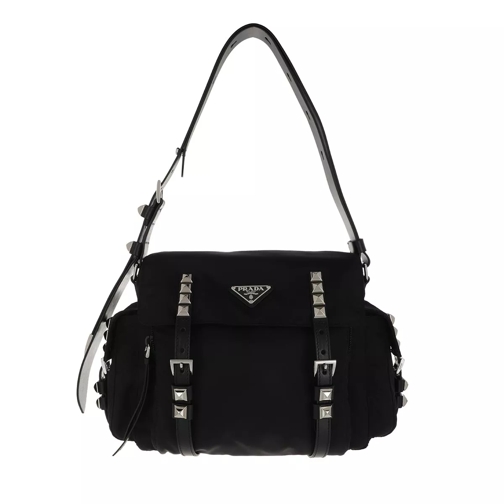 Prada Vela Shoulder Bag Black Crossbody Bag