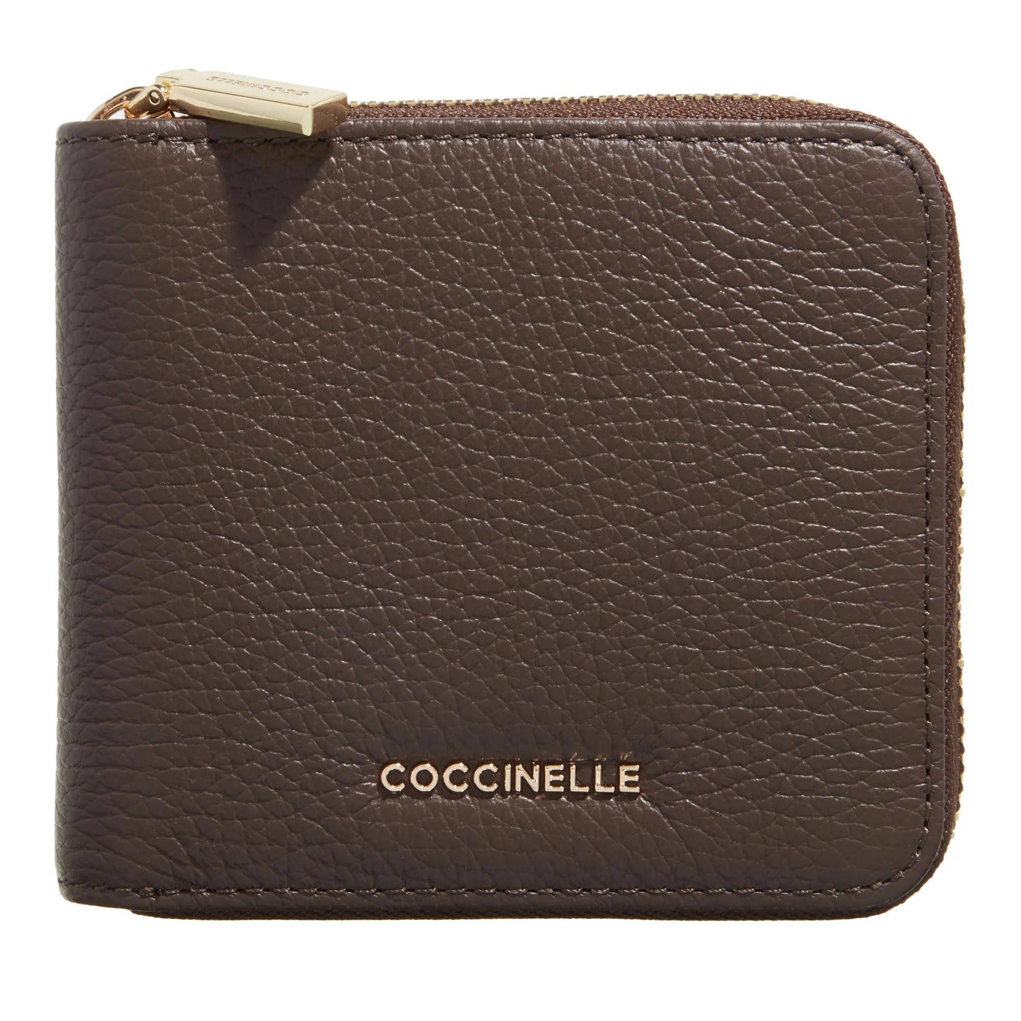 Coccinelle Portemonnaie - Metallic Soft - Gr. unisize - in Braun - für Damen