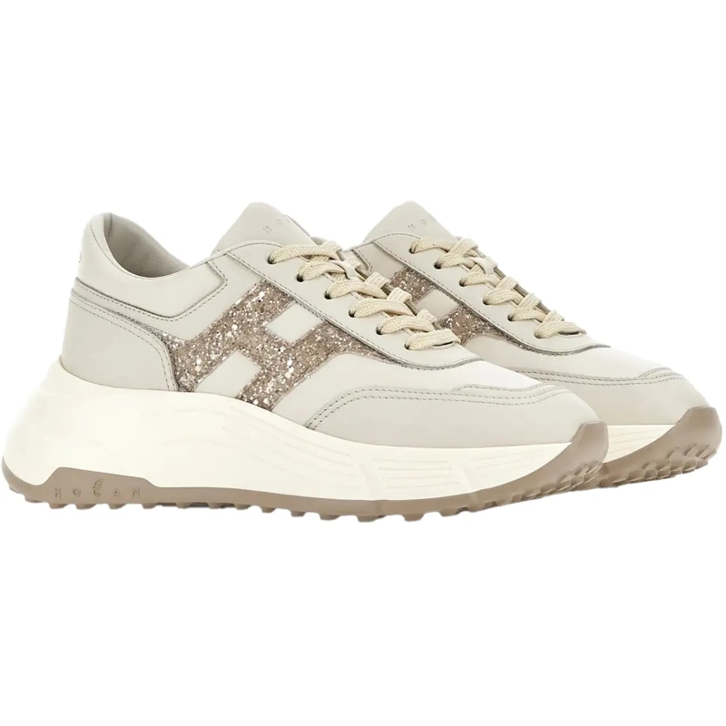 Hogan Low-Top-Sneaker Flat Shoes Yogurt weiß(Image 2)