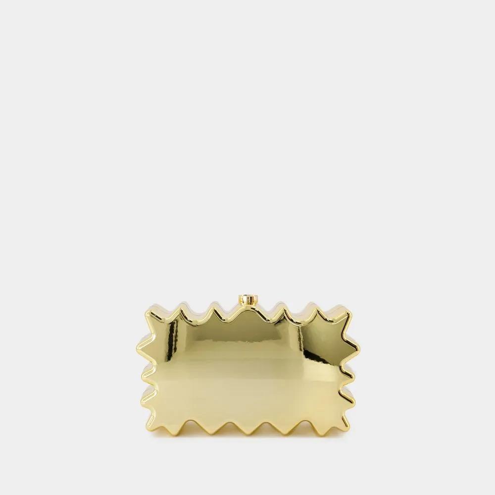 Cult Gaia Gouden Synthetische Paloma Clutch Handheld Yellow Dames