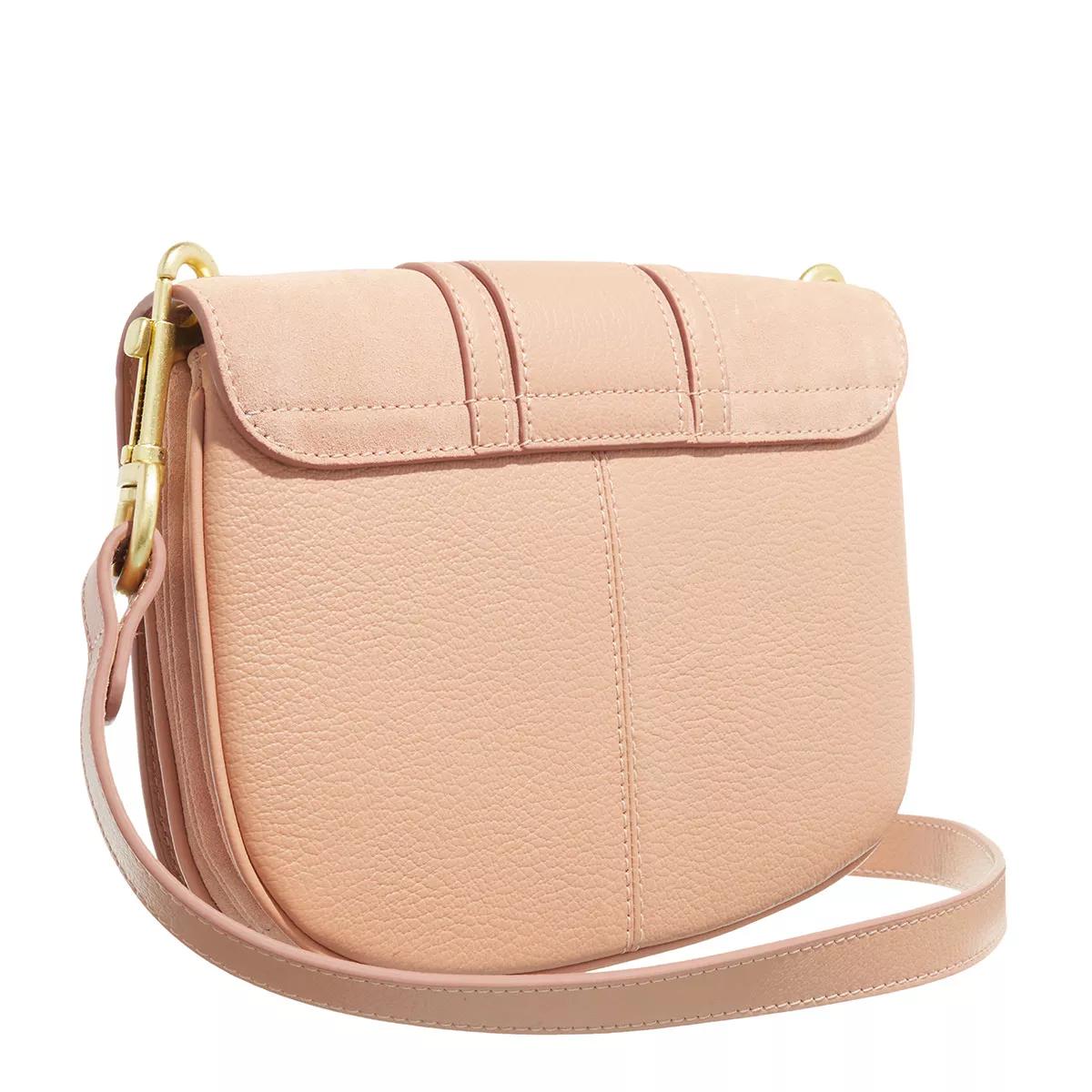 See By Chloé Crossbody bags Hana Crossbody Suede Smooth in poeder roze