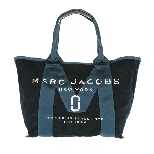 Marc Jacobs Small Logo Tote Bag Denim Blue Sporta