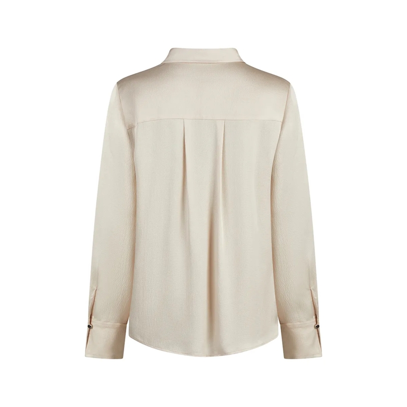 Marc Aurel Bluse Bluse- Rückenpasse mit Falten- Manschette mit K beige(Image 5)