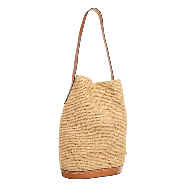 Polo Ralph Lauren Sac reporter Slng Bckt-Bucket Bag-Medium Natural/Cuoio(Image 3)