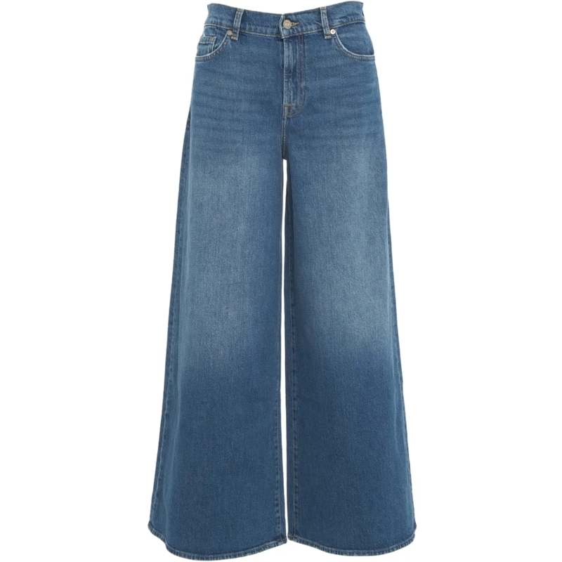 Seven for all Mankind Jeans mit geradem Bein Wide leg jeans 'Marie' blau