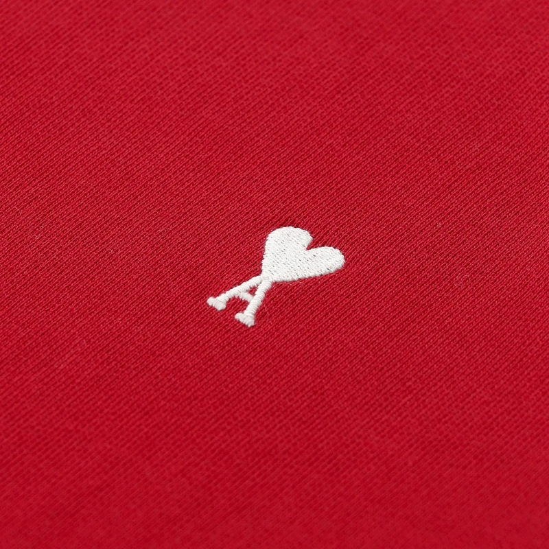 AMI Paris  Sweatshirt aus Baumwolle rot(Image 4)