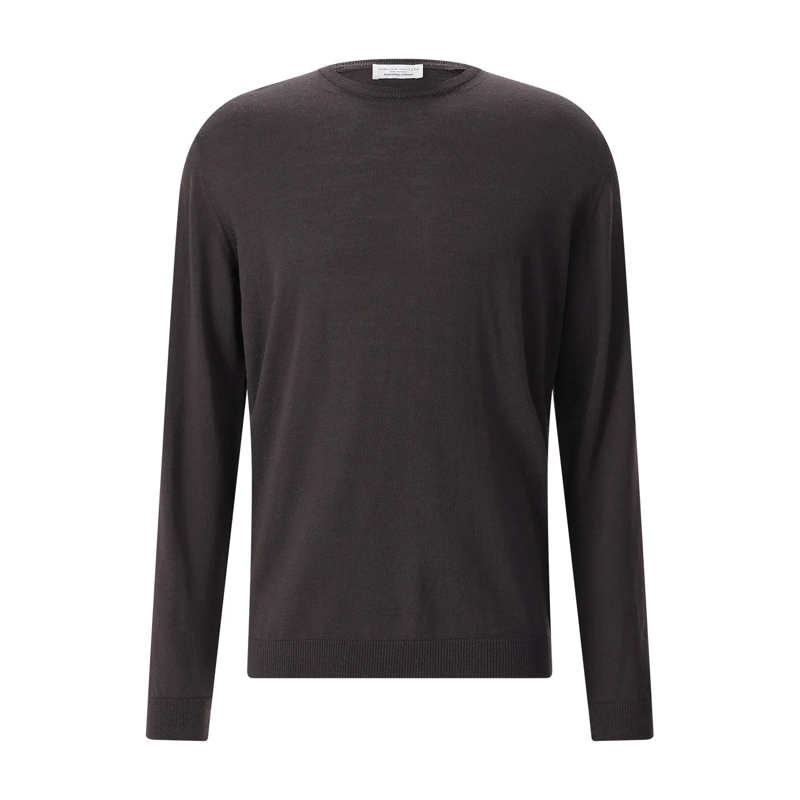 Roberto Collina Pull Rundhalspullover aus Merinowolle blau