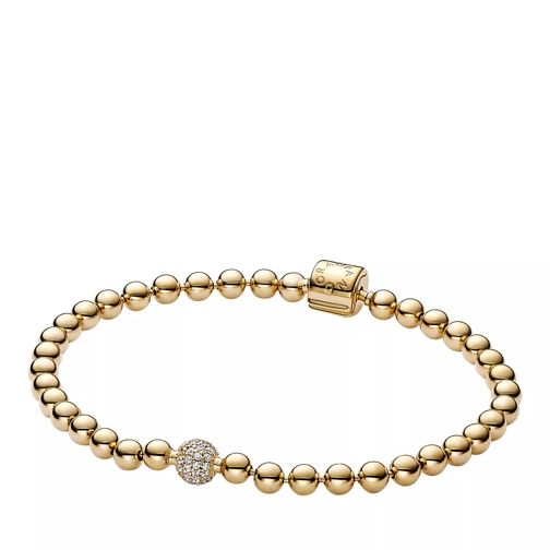 Pandora Beads & Pavé Bracelet gold Armband