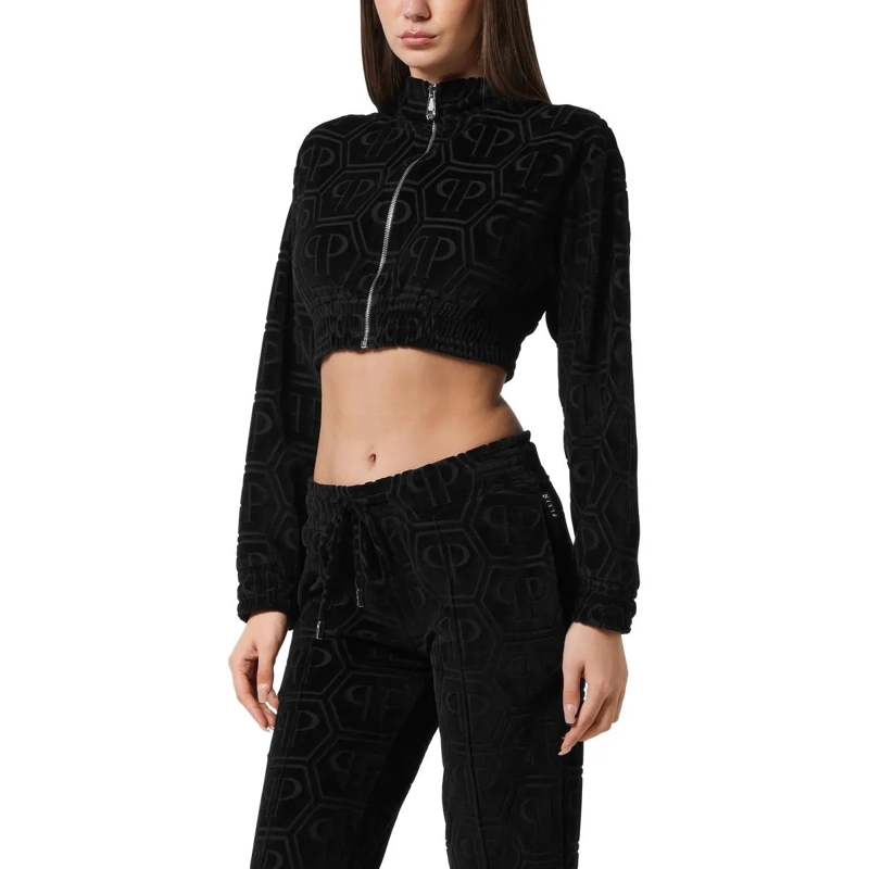 Philipp Plein Daunenjacke Jogging-Jacke Monogram schwarz(Image 2)