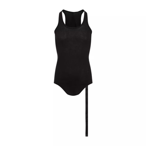 Rick Owens Drk Black Cotton Tank Top Black 