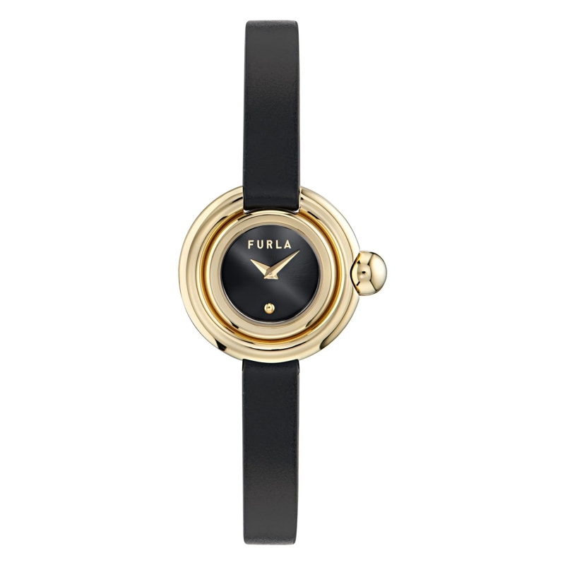 Furla Quarzuhr Quarz-Analoguhr Furla Piercing schwarz