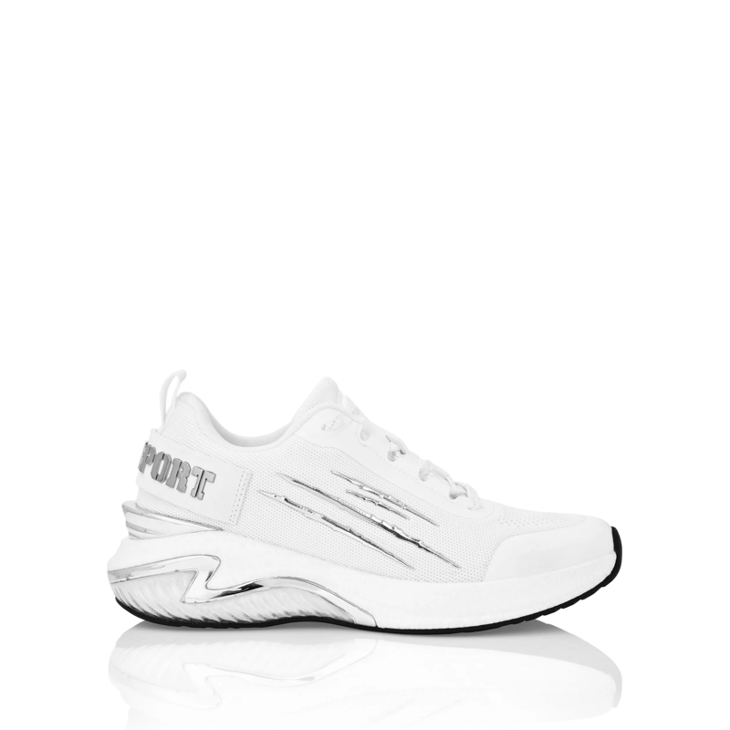 Plein Sport Low-Top-Sneaker Runner Sneaker weiss
