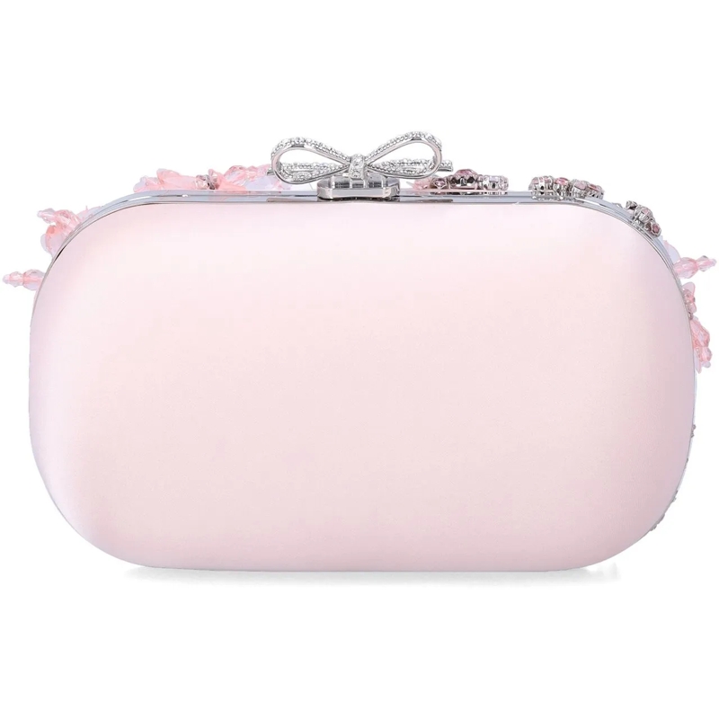Self Portrait Clutch Floral Crystal Clutch Rosa rose(Image 3)