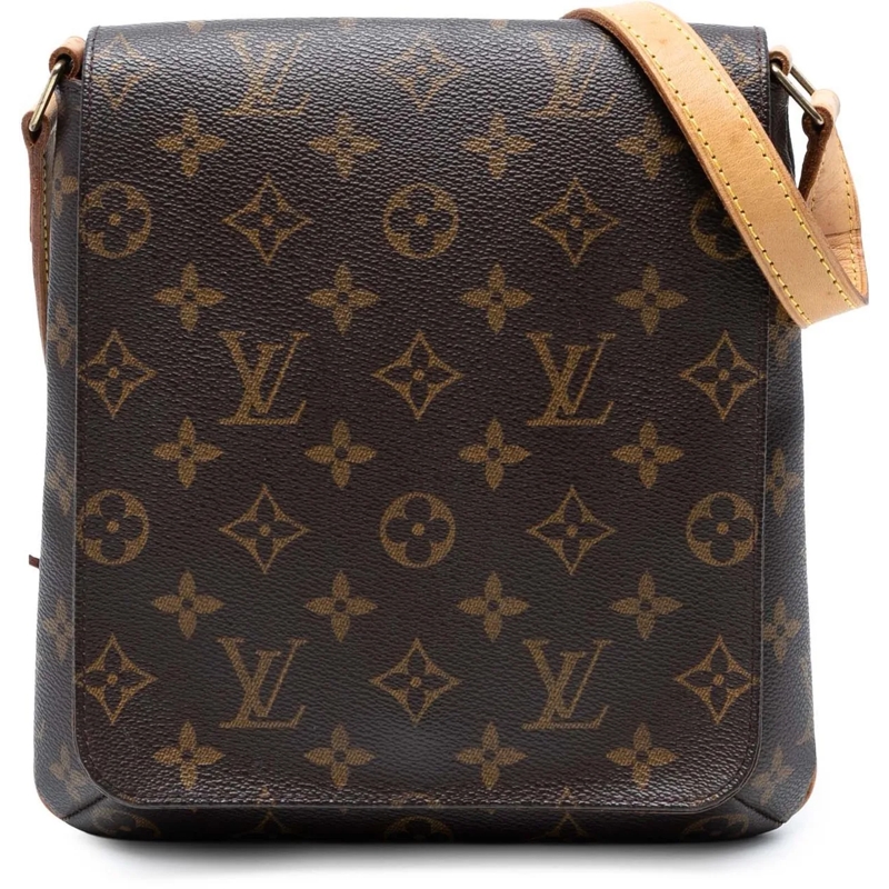 Louis Vuitton Schultertasche Monogram Musette Salsa Short Strap braun