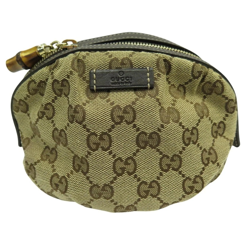 Gucci Clutch NEUE GUCCI KOSMETIKTASCHE 246175 MINI GG MONOGRAMM beige