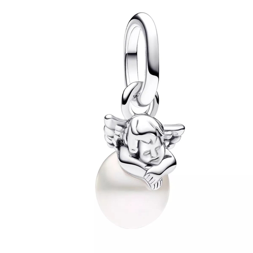 Pandora Cupid angel sterling silver mini dangle with treat White Anhänger