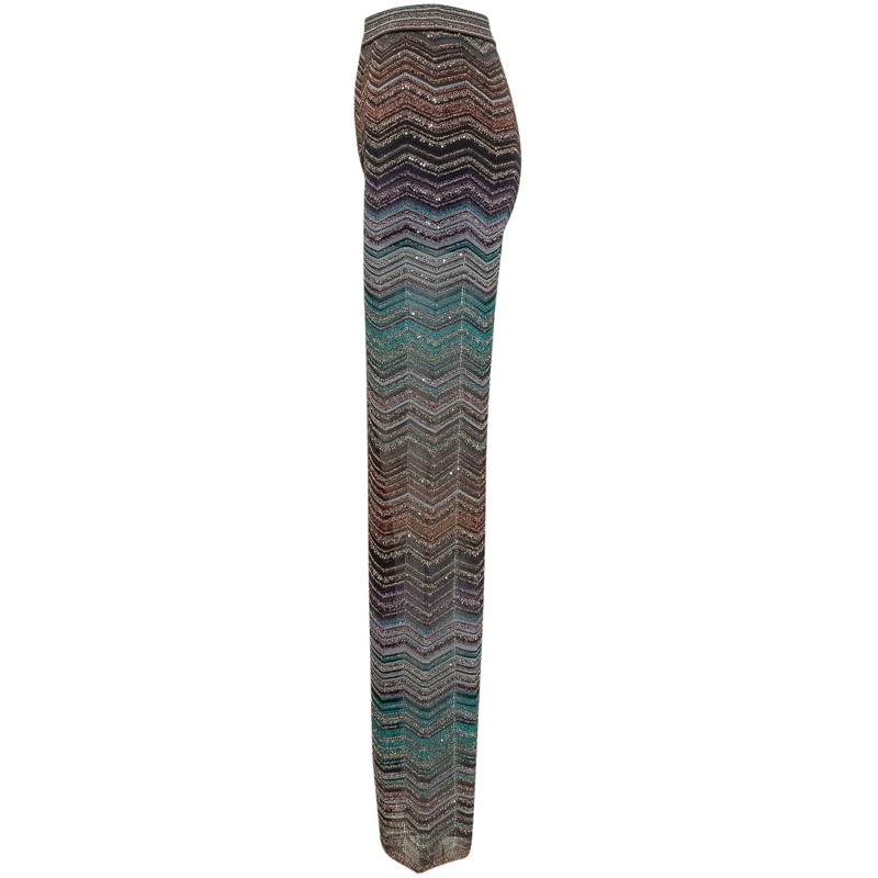 Missoni Hose Pantaloni Lunghi in Maglia Metallizzata mehrfarbig(Image 3)