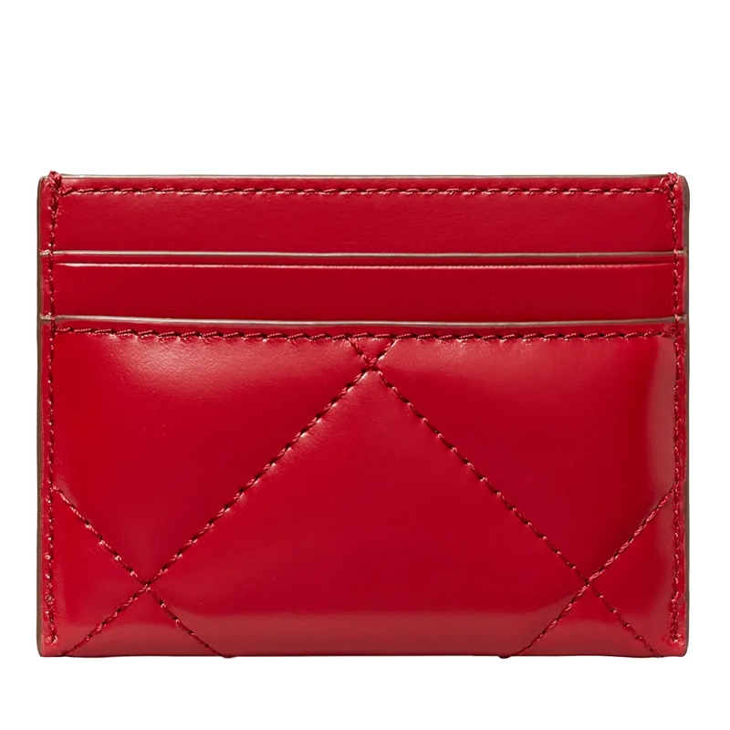 Tory Burch Kartenhalter Kira Diamond Quilt Card Case Red(Image 2)